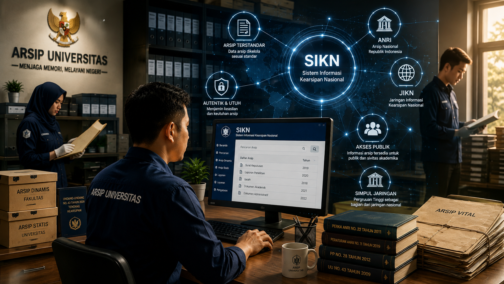 Implementasi Sistem Informasi Kearsipan Nasional (SIKN) dalam Pengelolaan Arsip Perguruan Tinggi