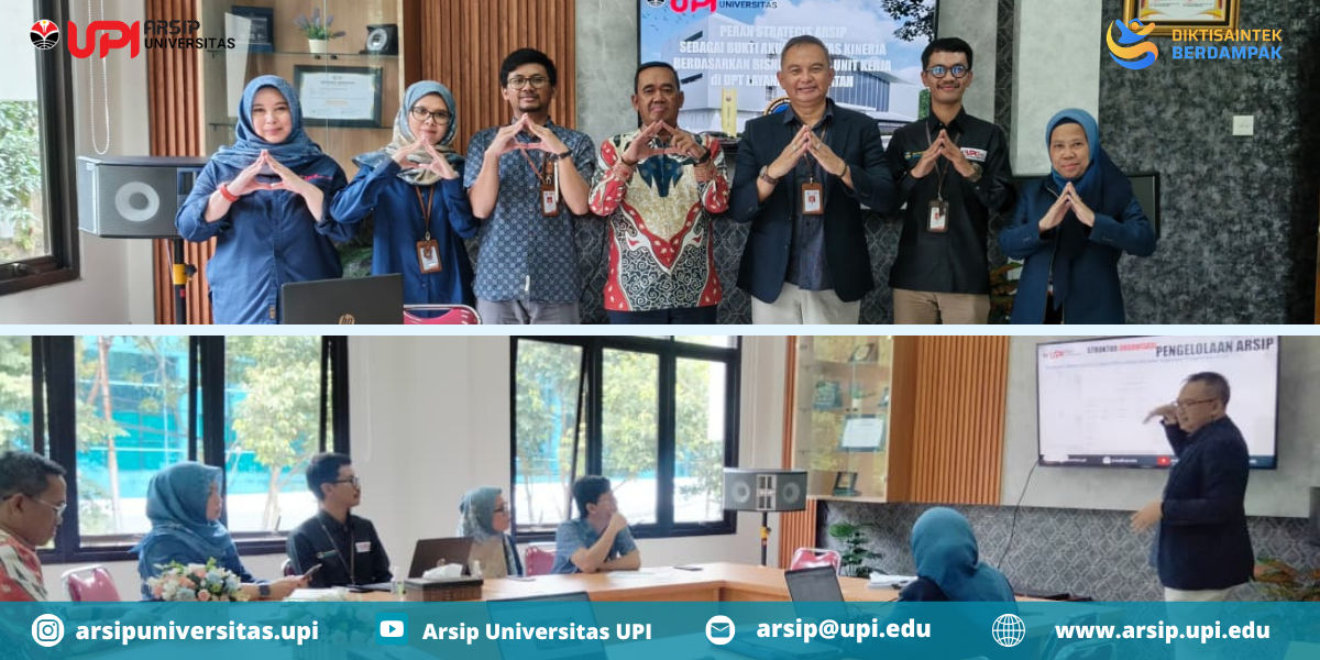 Bimbingan Teknis Pengelolaan Arsip di Unit Pengelola UPT Layanan Kesehatan Universitas Pendidikan Indonesia.