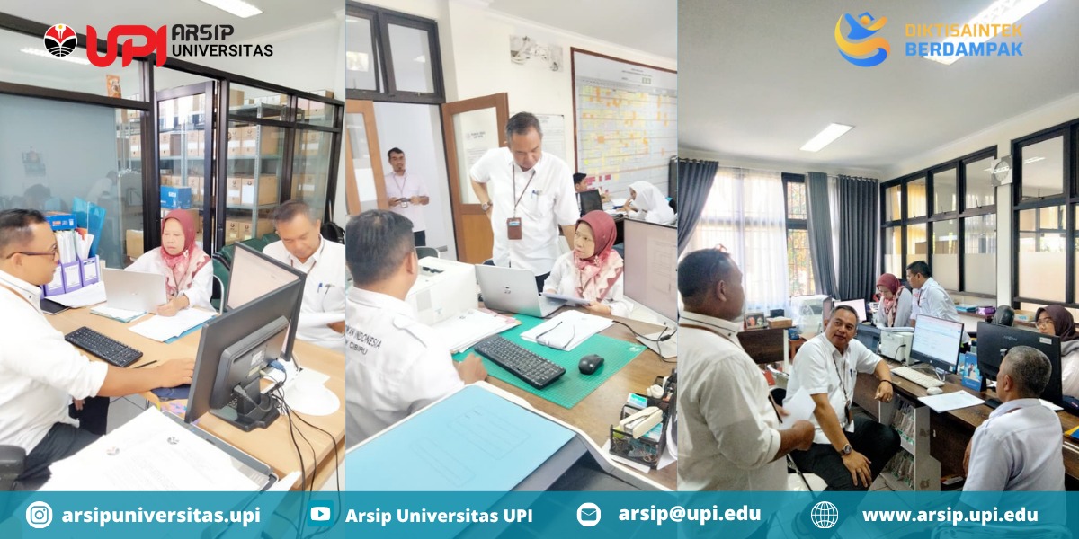 Verifikasi Lapangan Pengawasan Kearsipan Internal UPI Tahun 2025 di Kampus UPI Di Cibiru
