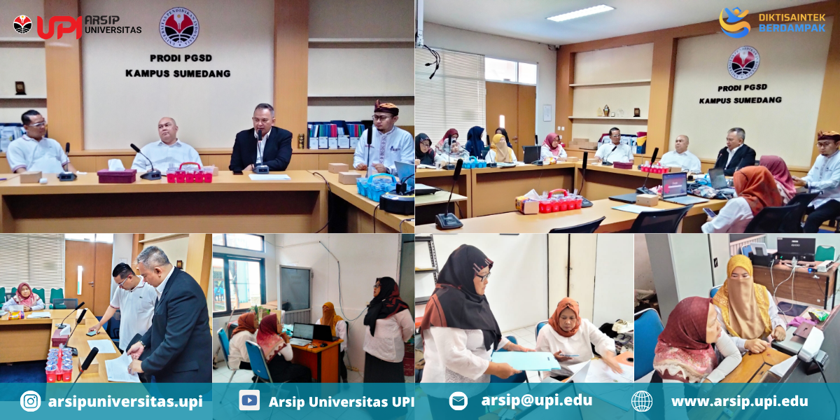 Verifikasi Lapangan Pengawasan Kearsipan Internal  UPI Tahun 2025 di Kampus UPI di Sumedang