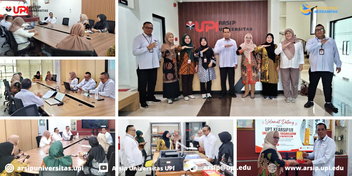 Arsip Universitas UPI Terima Kunjungan Studi Tiru UPT Kearsipan Universitas Hasanuddin
