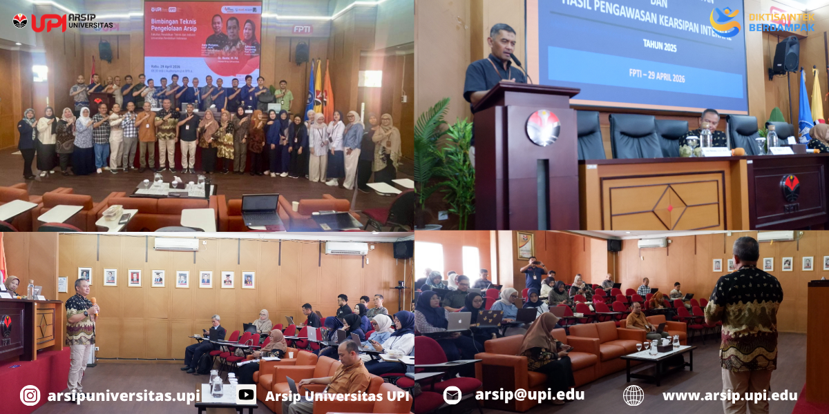Arsip Universitas Perkuat Tata Kelola Arsip FPTI melalui Bimtek Pengelolaan Arsip 2026(Evaluasi Hasil Pengawasan Kearsipan Internal 2025, dan Pemenuhan Instrumen Pengawasan Kearsipan 2026)