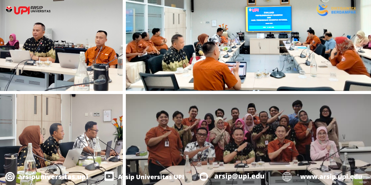 Arsip Universitas Gelar Evaluasi Penyelenggaraan  Pengawasan Kearsipan Internal Tahun 2025 ,Di Fakultas Pendidikan Ekonomi Dan Bisnis Universitas Pendidikan Indonesia Tahun 2026