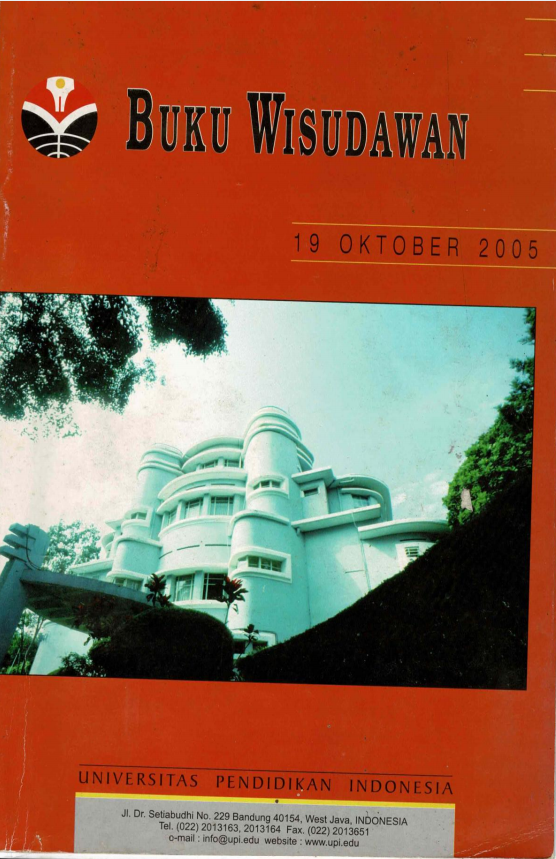 Buku Wisudawan Universitas Pendidikan Indonesia, tanggal 19 Oktober 2005