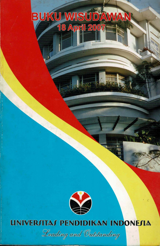 Buku Wisudawan Universitas Pendidikan Indonesia, tanggal 18 April 2007