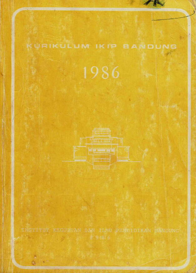 Buku Kurikulum IKIP Bandung tahun 1986