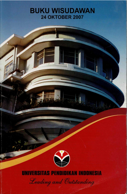Buku Wisudawan Universitas Pendidikan Indonesia, tanggal 24 Oktober 2007