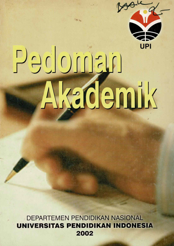 Buku Pedoman Akademik, Departemen Pendidikan Nasional, Universitas Pendidikan Indonesia Tahun 2002
